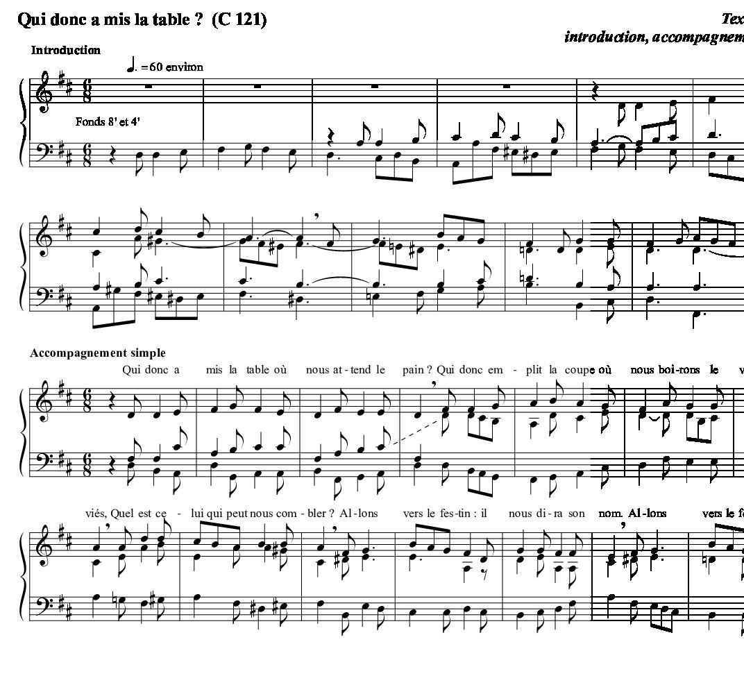 Qui donc a mis la table? (C 121) Francis Chapelet